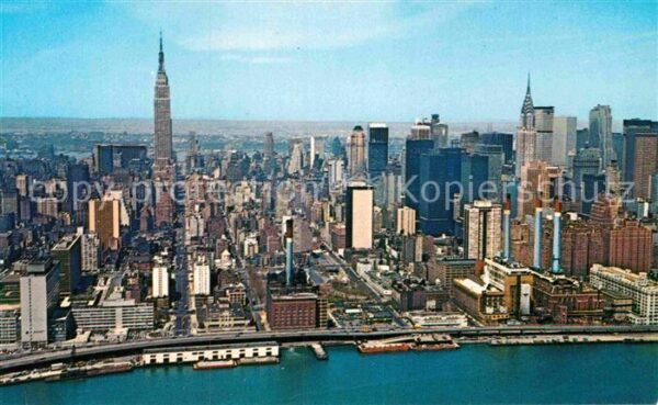 New York City Fliegeraufnahme Midtown Manhatton Skyli