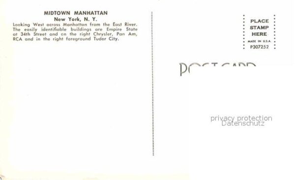 New York City Fliegeraufnahme Midtown Manhatton Skyli – Bild 2