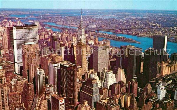 New York City Fliegeraufnahme Isle of Manhattan Skyli