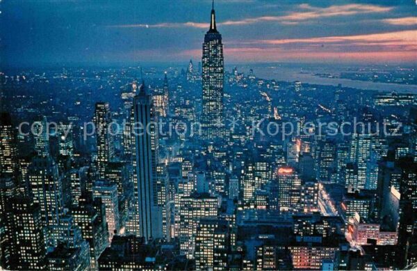 New York City Fliegeraufnahme Skyline with Empire Sta