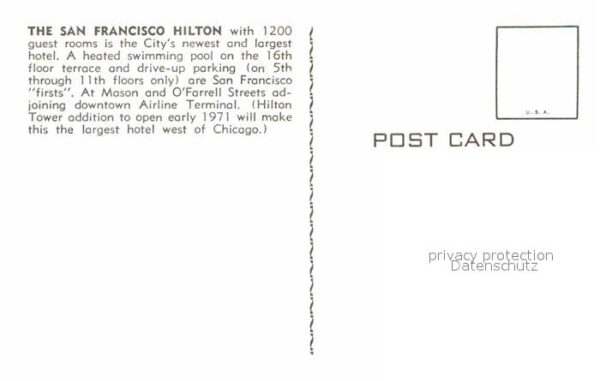 San Francisco California Hilton Hotel – Bild 2