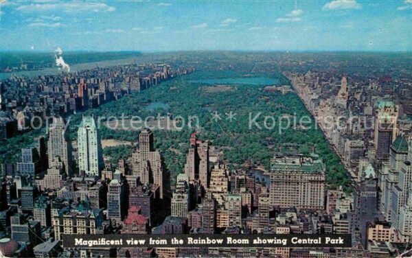New York City Fliegeraufnahme Skyline with Central-Pa