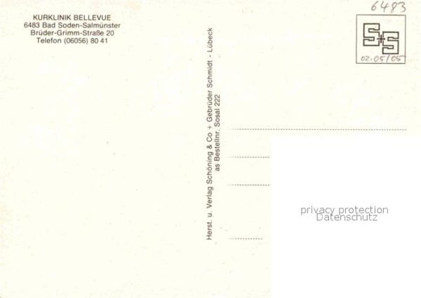 Bad Soden Taunus Kurklinik Bellevue Schwimmbad – Bild 2