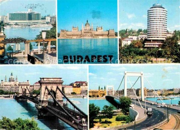 Budapest Brückenpartien Donau