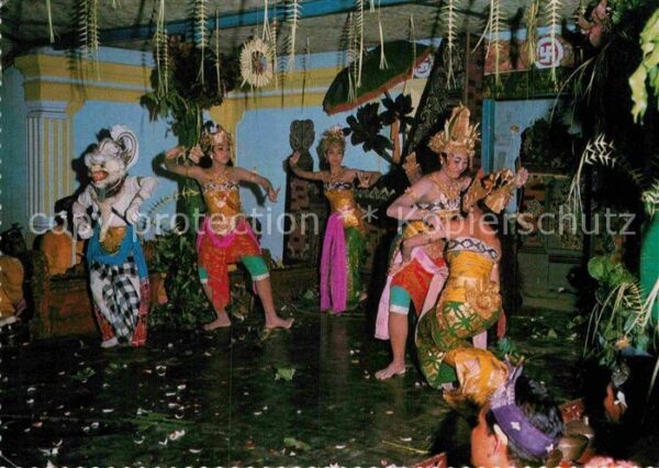 Bali Indonesien Ballet staged at the village hall