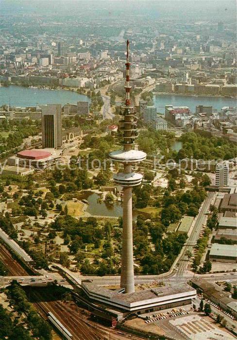 Hamburg Fliegeraufnahme Fernsehturm