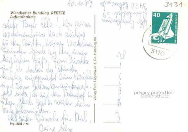 Reetze Fliegeraufnahme Wendischer Rundling – Bild 2