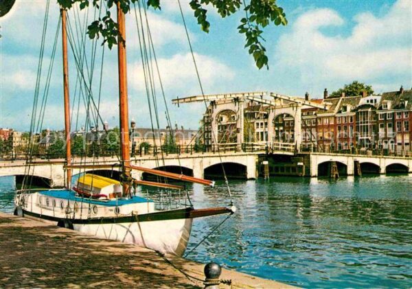 Amsterdam Niederlande Magere Brug over de Amstel Ziehbrücke