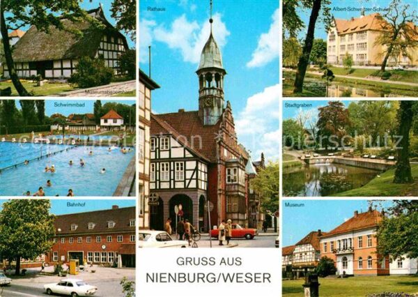 Nienburg Weser Rathaus Museum Freibad Albert-Schweizer