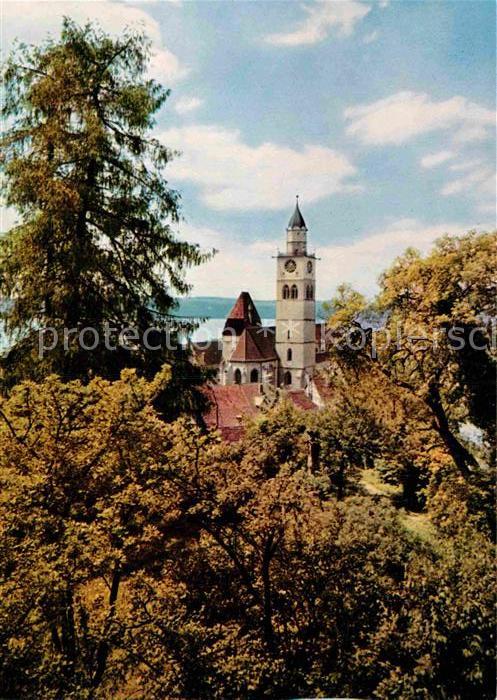 Ueberlingen Bodensee Nikolaus Münster Blick vom Museumsgarte