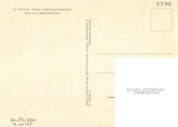 Ueberlingen Bodensee Nikolaus Münster Blick vom Museumsgarte – Bild 2