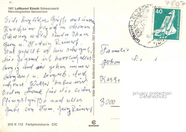 Elzach Neurologisches Sanatorium – Bild 2