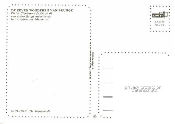 Brugge De Zeven Wonderen Künstlerkarte Pieter – Bild 2