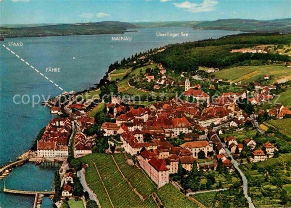 Meersburg Bodensee Fliegeraufnahme Mainau Überlinger See