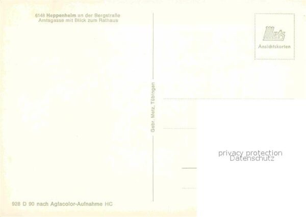 Heppenheim Bergstrasse Amtsgasse und Rathaus – Bild 2