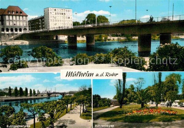 Muelheim Ruhr Schloßbrücke Ruhrpromenade Anlagen