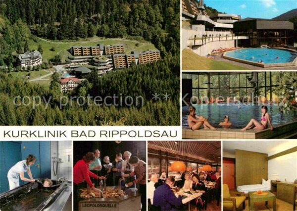 Bad Rippoldsau Schwarzwald Fliegeraufnahme Kurklinik Sanatorium Vi