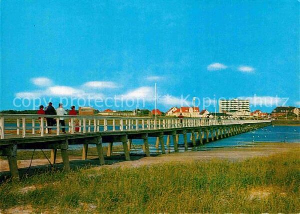 St Peter-Ording Seebrücke mit Sandbank