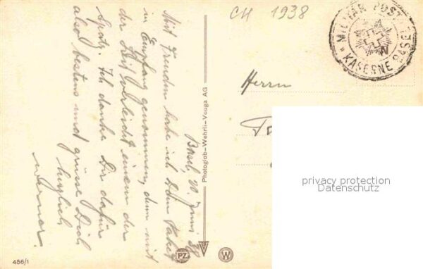 Militaria Humor Hund Essen Künstlerkarte Blank – Bild 2