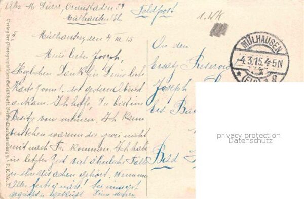 Kuenstlerkarte W. Camphausen Nun danket alle Gott – Bild 2
