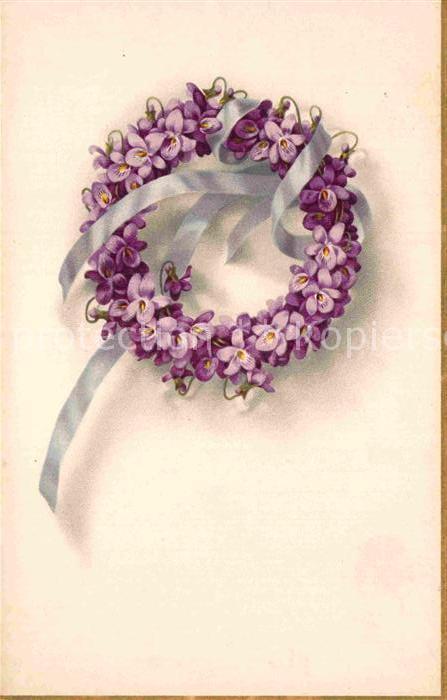 Blumen Veilchen Litho