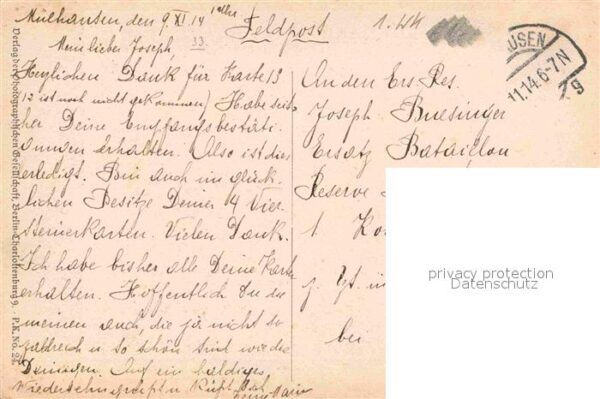 Kuenstlerkarte R. Poetzelberger Abschied – Bild 2