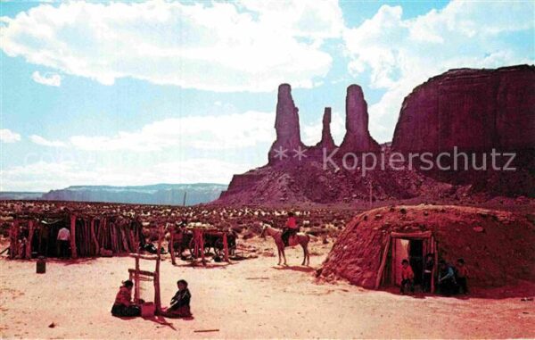 Indianer Native American Navajo Summer Shelter Three Sisters Mon