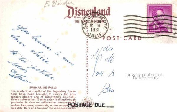 Disneyland California Submarine Falls Seven Seas – Bild 2