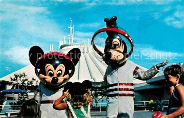 Walt Disney World Mickey Goofy Tomorrowland Space Mountai
