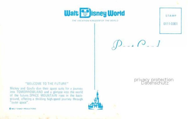Walt Disney World Mickey Goofy Tomorrowland Space Mountai – Bild 2