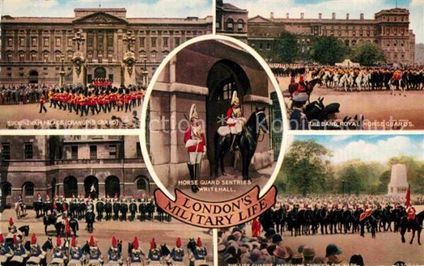 Leibgarde Wache London Horse Guards Sentries Whitehall
