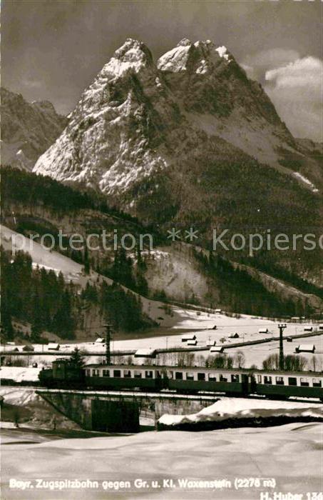 Foto Huber H. Nr. 136 Bayerische Zugspitzbahn Waxenstein