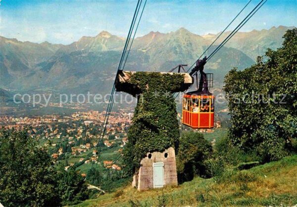 Seilbahn Haflinger Meran Avelengo Merano