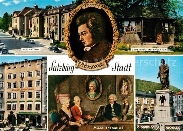 Mozart Wolfgang Amadeus Salzburg Zauberflöten-Häuschen Mozarteu