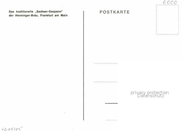 Pferde Sechser-Gespann Henninger-Bräu Frankfur – Bild 2