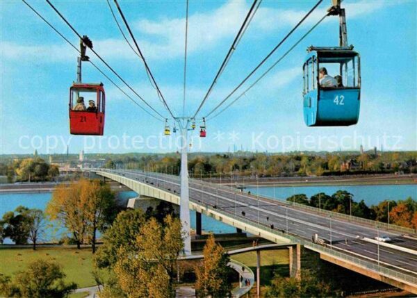Seilbahn Zoobrücke Köln am Rhein