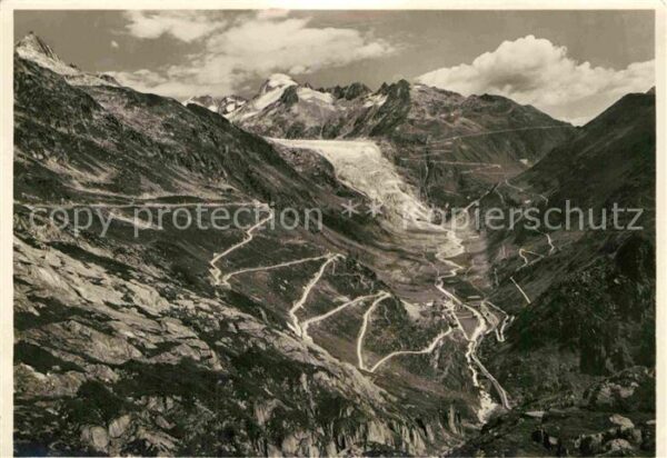 Gletscher Rhonegletscher Furka- und Grimselstrass