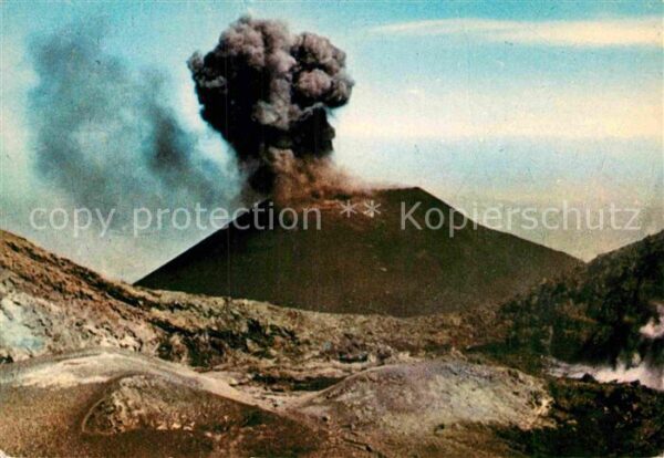 Vulkane Geysire Vulcans Geysers Etna Esplosione Cratere secondario