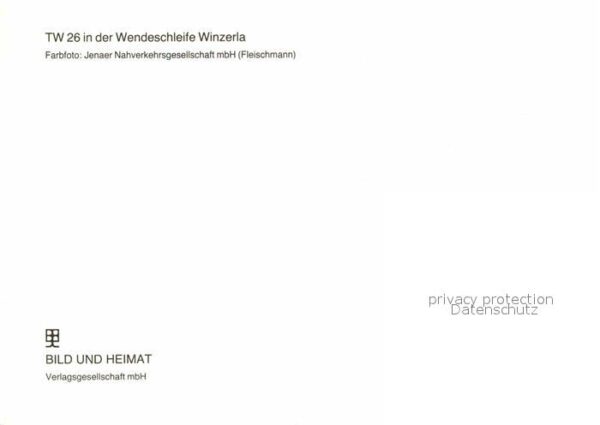 Strassenbahn TW 26 Wendelschleife Winzerla – Bild 2