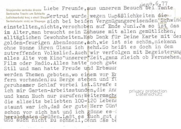 Trachten Sorben Schleife – Bild 2