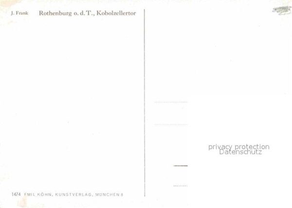 Frank J. Rothenburg Tauber Kobolzellertor – Bild 2