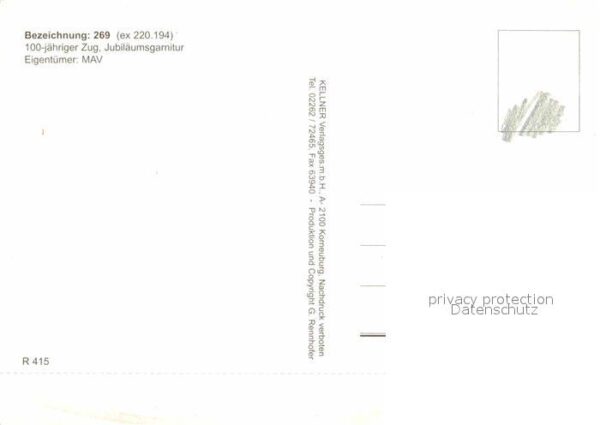 Lokomotive 269 100-jähriger Zug Jubiläumsgarnitur – Bild 2