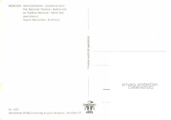 Theater München Nationaltheater Zuschauerraum – Bild 2