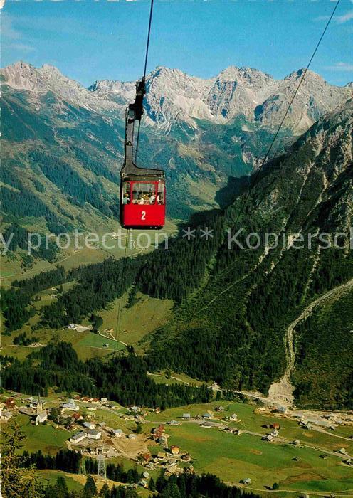 Seilbahn Walmendingerhorn Mittelberg Hammerspitz