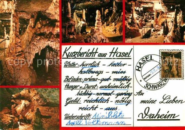 Hoehlen Caves Grottes Erdmannshöhle Hasel