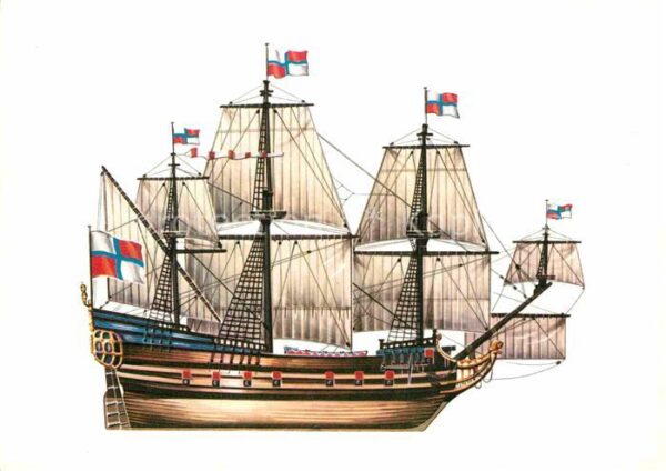 Schiffe Ships Navires Fregatte Orel 1669 Zeichnung Swoboda