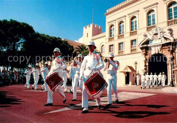 Leibgarde Wache Releve de la Garde d_Ete Monaco Trommel