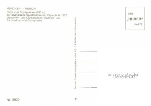 Olympia München Blick vom Olympiaturm Olympiase – Bild 2