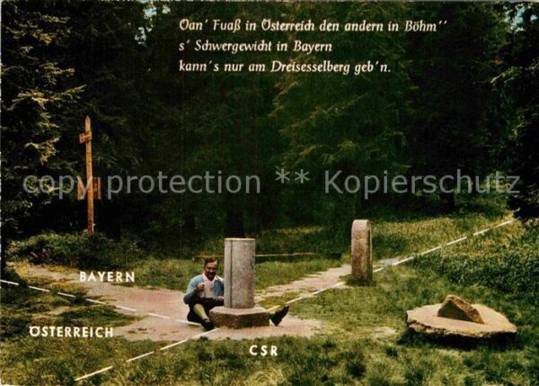 Grenze Douane Zoll Bayern Österreich Tschechoslowakei Drei