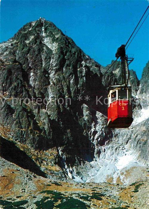 Seilbahn Vysoke Tatry Skalnata dolina Lomnicky s